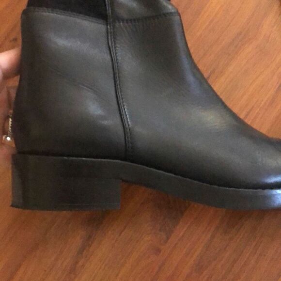 Barney’s New York Black leather chunky rubber heel over the knee boots size 39 - Picture 5 of 5